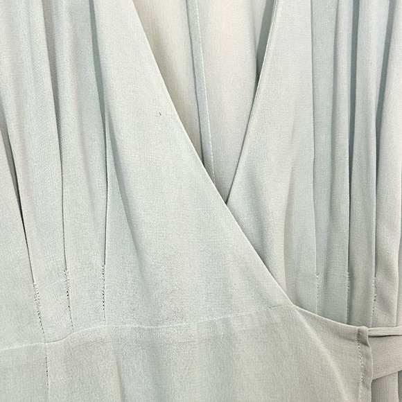 Reformation Winslow Wrap Celadon Green Maxi Dress SZ SMALL - Picture 8 of 11